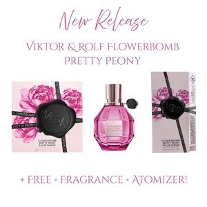 VIKTOR & ROLF Flowerbomb Pretty Peony Eau de Parfum - .24 fl oz + Sample! NIB